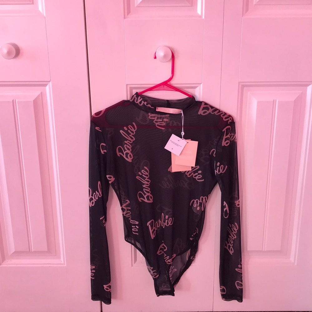 MISSGUIDED Barbie mesh one piece